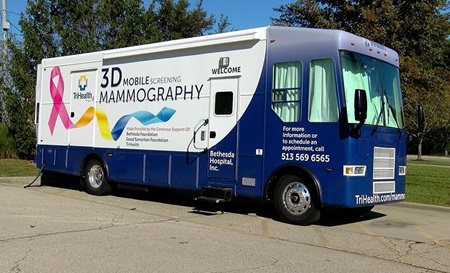 Exterior of Mobile Mammo Van