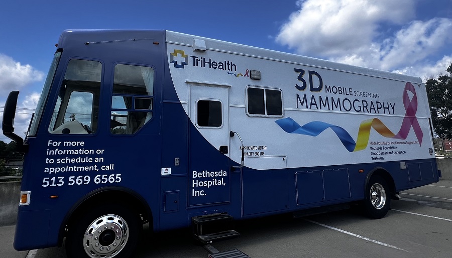 Exterior of Mobile Mammography Van