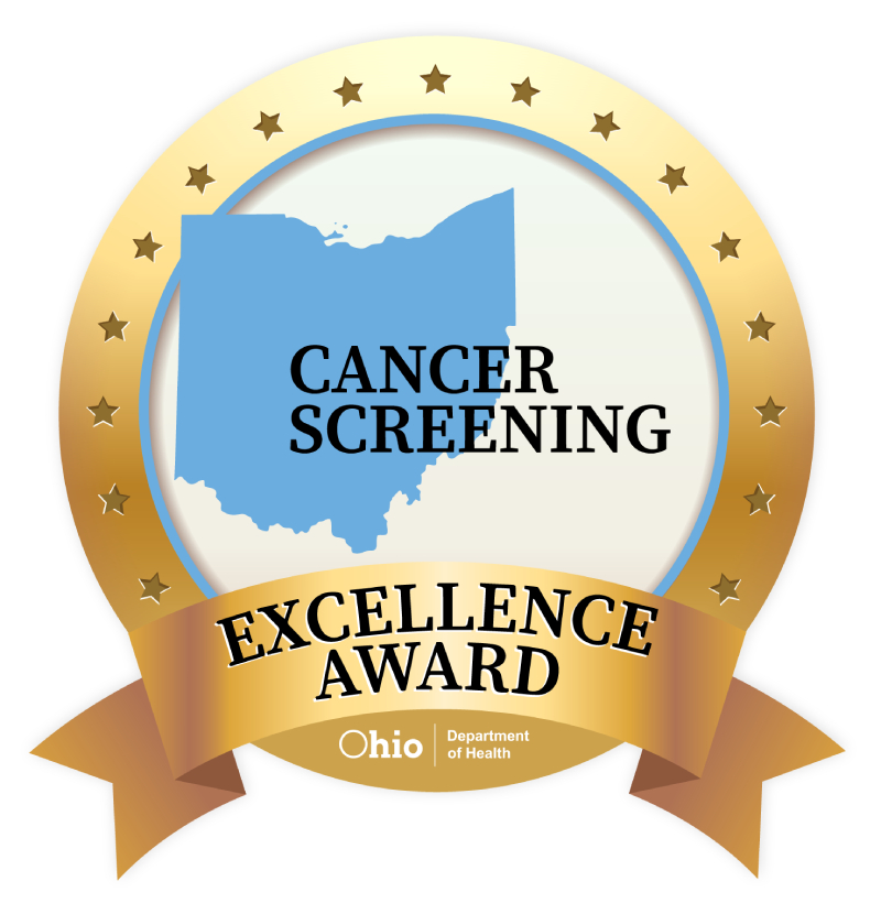 cancer screening excellence award seal