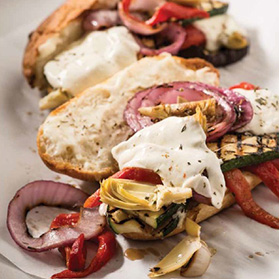 Recipe: Cheesy Toasty Veggie Hero