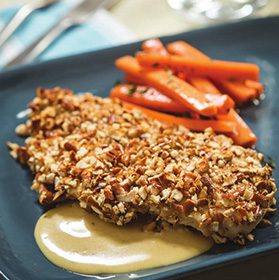 Recipe: Stephen's Pretzel Chicken with Honey Mustard Sauce