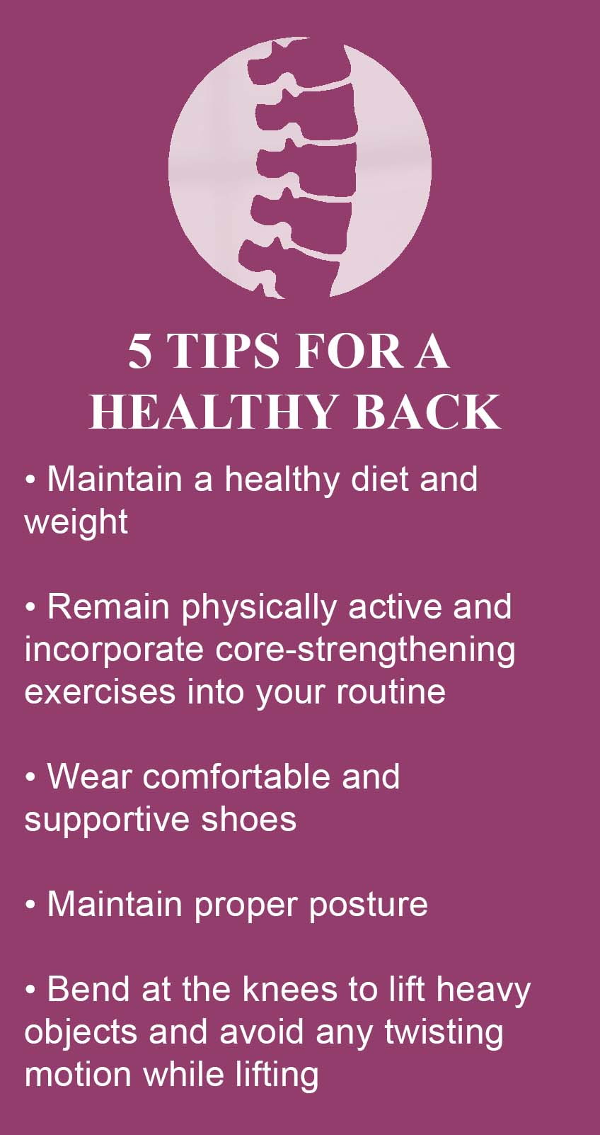 Back Pain InfoGraphic