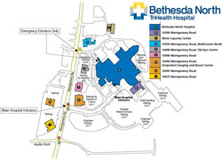 Bethesda North Hospital Map