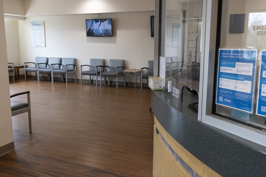 Clinton ED waiting room