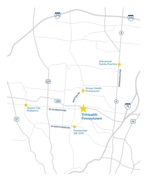 Finneytown location map