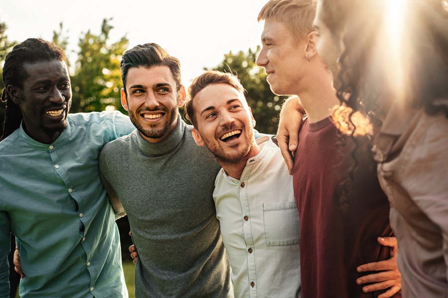 group of young men 