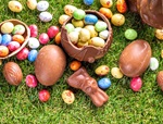 easter candy and eggs
