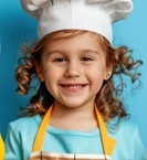 girl in chefs hat
