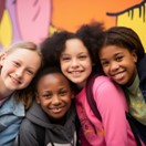 group of smiling kids