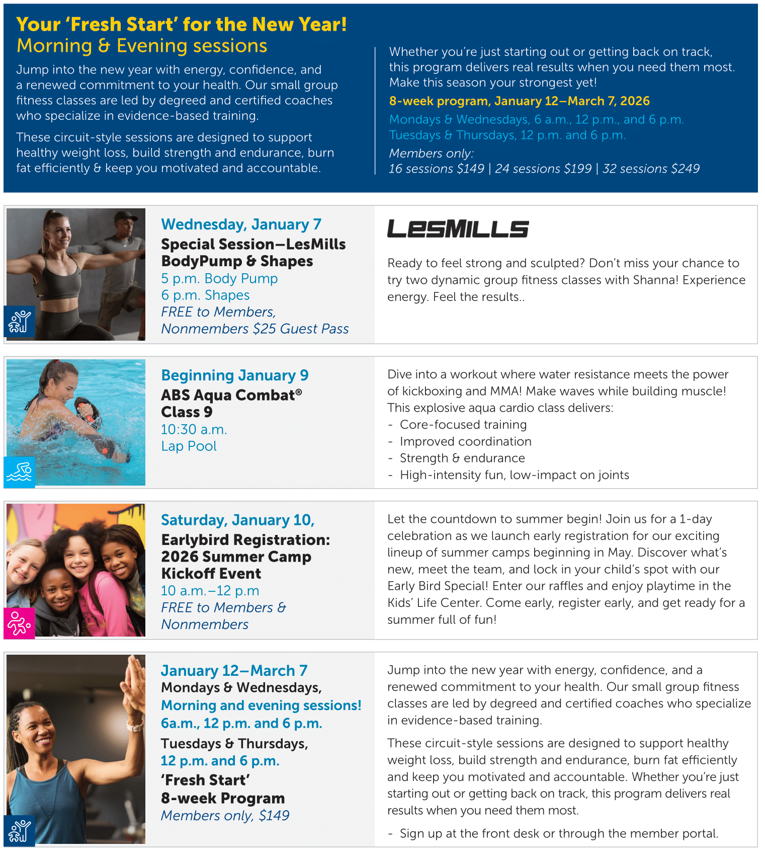 Pavilion Programs for January image of page 1