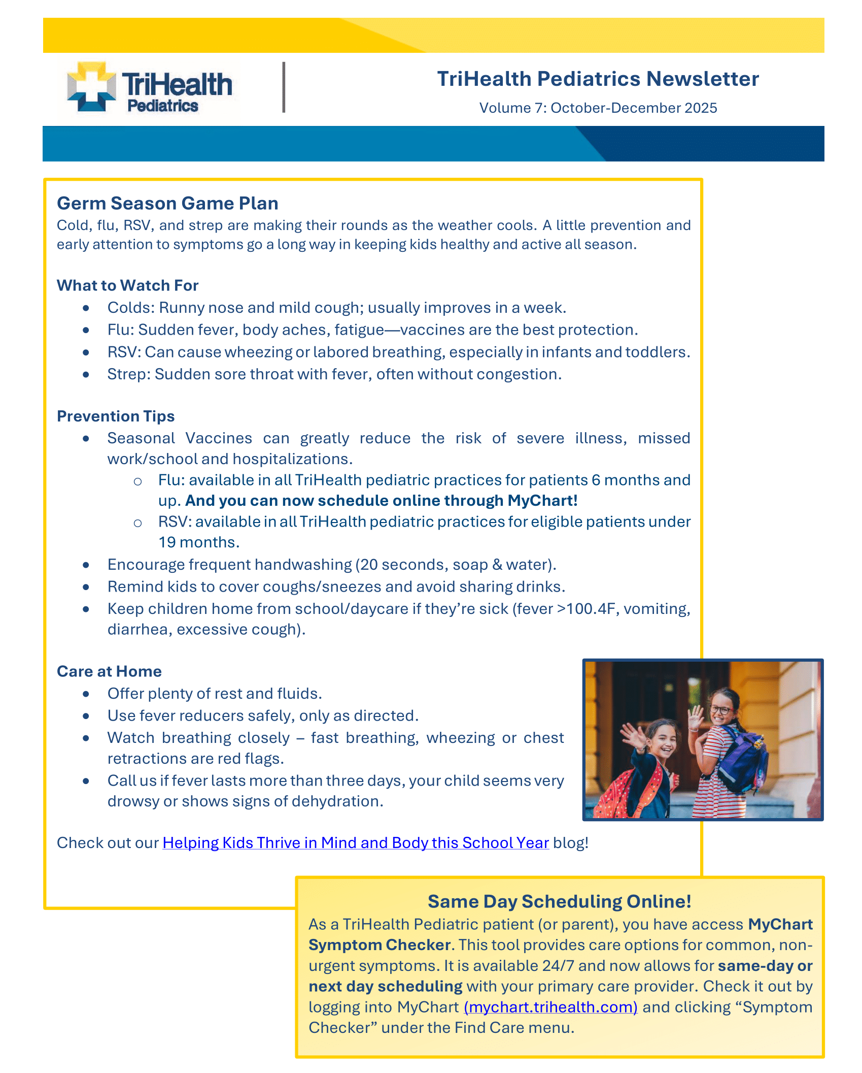 TriHealth Pediatrics Newsletter - Oct-Dec 2025 FINAL-1
