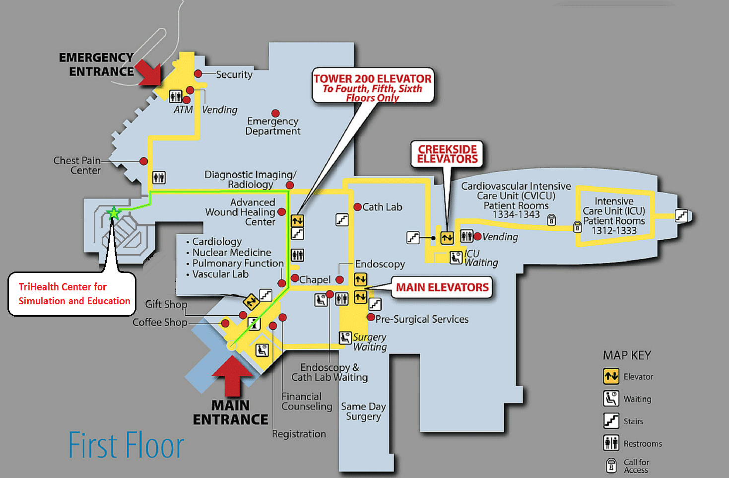 Bethesda North Map Center for Simulation and Education